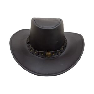 Cowboy Dark Brown Leather Hat