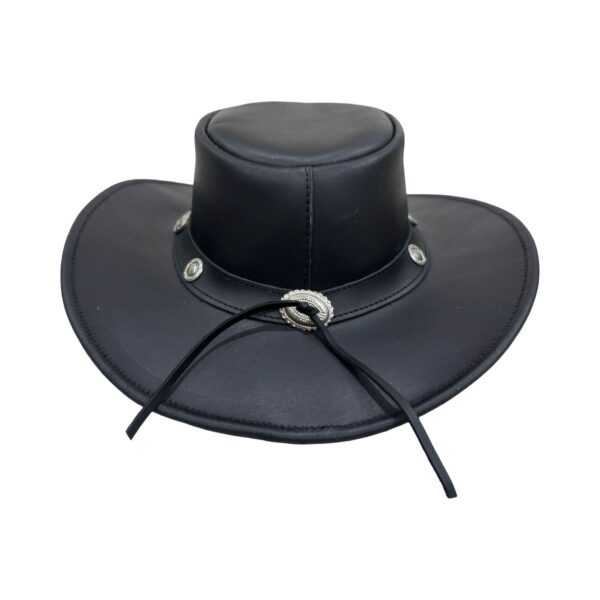 Cowboy Black Leather Hat