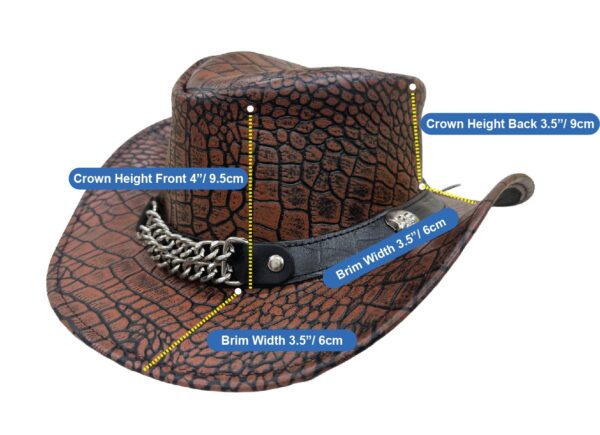 Crocodile Cowboy Hat - Image 3